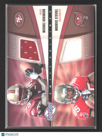 2006 Upper Deck Sweet Spot Sweet Pairings Maurice Stovall Michael Robinson #SPD-RS Event-Worn Jersey Memorabilia