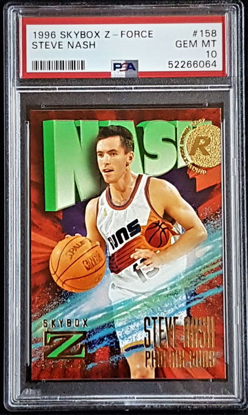 1996 Skybox Z-Force Steve Nash Rookie RC #158 PSA 10 (Low pop - 6)
