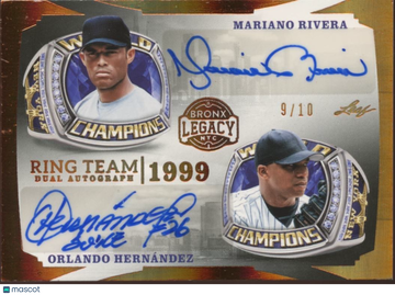 2024 Leaf Orlando Hernandez Mariano Rivera / Leaf