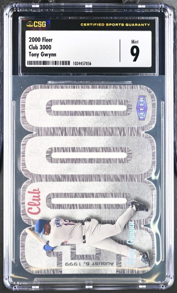 2000 Fleer Club 3000 Tony Gwynn CSG 9