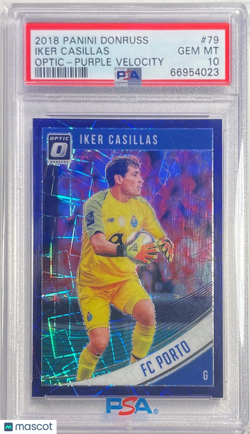 2018 Panini Donruss Iker Casillas #79 Optic Purple Velocity PSA 10