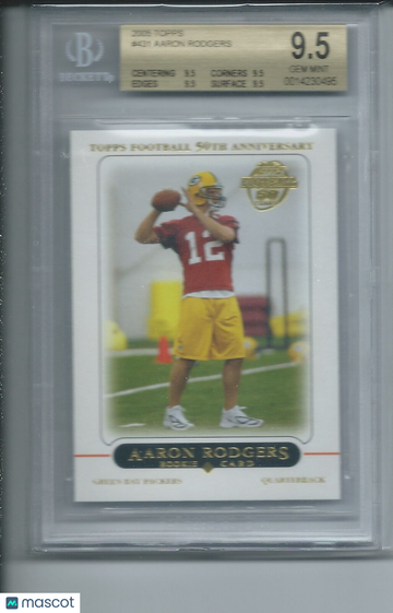2005 Topps Aaron Rodgers RC #431 BGS 9.5