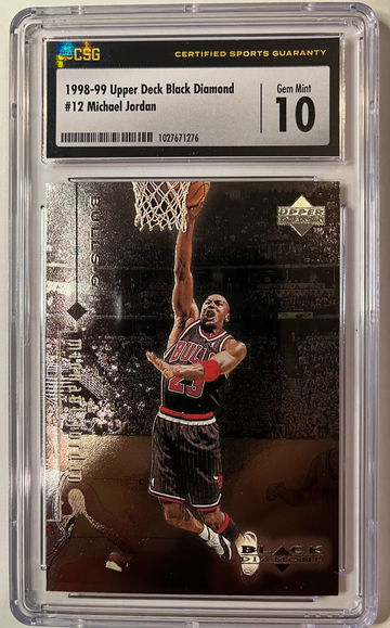 Michael Jordan 1998 UD Black Diamond #12 CSG 10