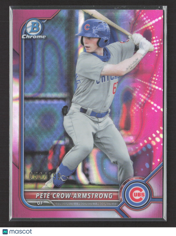 2022 Bowman Chrome Pete Crow-Armstrong #BCP-102 Pink Lava Refractor 0.39/1
