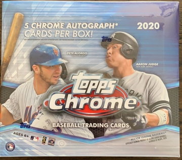 2020 Topps Chrome Baseball Hobby Sealed Jumbo Box