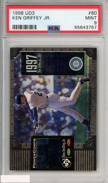 1998 UD3 KEN GRIFFEY JR #60 SEATTLE MARINERS HOF PSA 9 MINT