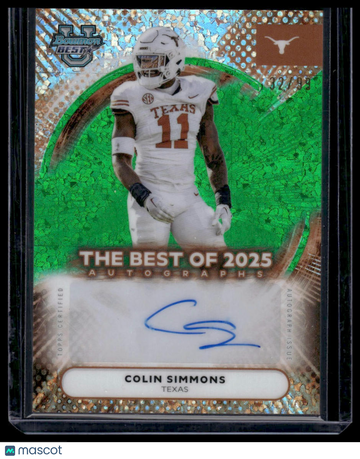 2025 Bowman University's Best Football Colin Simmons #BOA-CS