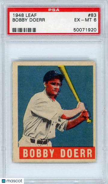 1948 Leaf Bobby Doerr #83 PSA 6