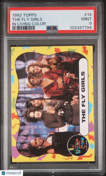 1992 Topps In Living Color Jennifer Lopez The Fly Girls #14 PSA 9