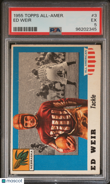 1955 Topps All-Amer. Ed Weir #3 PSA 5