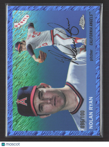 2024 Topps Chrome Nolan Ryan #398 Blue Wave Refractor /100