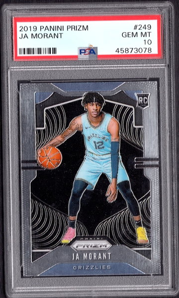 Ja Morant 2019 Panini Prizm RC #249 PSA 10