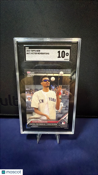 Graded 2023 Topps Now #472 Victor Wembanyama SGC 10 Card