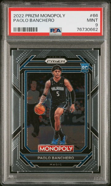 2022 PANINI PAOLO BANCHERO PRIZM MONOPOLY #66 PSA 9