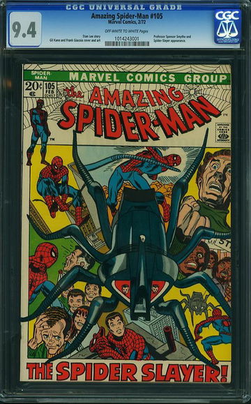 AMAZING SPIDER-MAN #105, CGC 9.4 NM