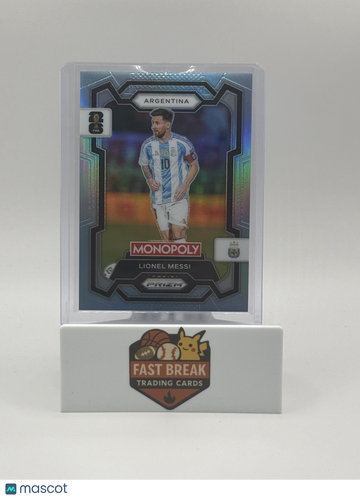 2026 Panini Monopoly Prizm FIFA World Cup Lionel Messi #1 Light Blue /249