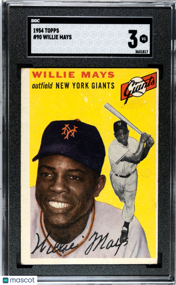 1954 Topps Willie Mays #90 SGC 3