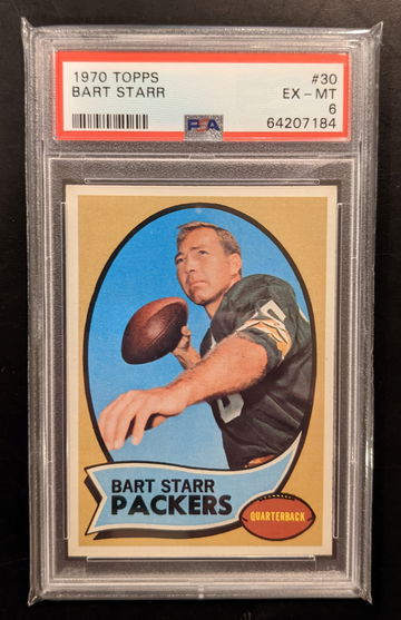 1970 Topps Bart Starr PSA 6 Centered