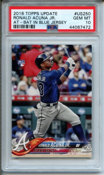 2018 Topps Update Ronald Acuna Jr #US250 PSA Gem Mint 10