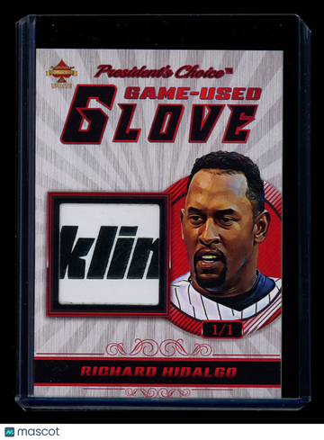 2023 President's Choice Solitaire 2.0 Update Richard Hidalgo /1 Game-Used Glove