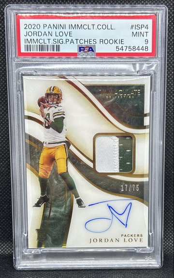 MINT 2020 Immaculate Jordan Love Premium Rookie RC RPA #ISP4 PSA 9 /75