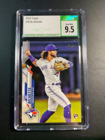 Bo Bichette 2020 Topps Rookie CSG 9.5