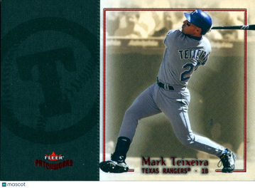 Mark Teixeira 2004 Fleer Patchworks Ruby Texas Rangers