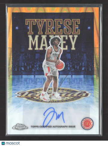 2025 Topps Chrome McDonald's All American Game Legends Autos Tyrese Maxey #LA-TM
