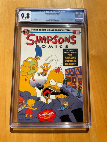 Simpson Comics #1 CGC 9.8 White Pages