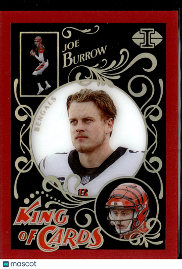 Joe Burrow 2021 Panini Illusions King of Cards Red /149 Cincinnati Bengals
