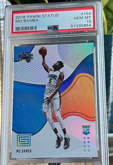 2018 Panini Status Mo Bamba Rookie RC #154 PSA 10 Gem Mint Low Pop 🔥📈