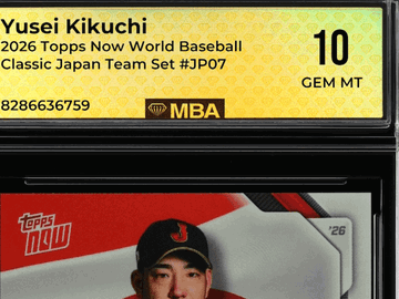 2026 Topps Now World Baseball Classic Yusei Kikuchi #JP07 Japan Team Set MBA 10
