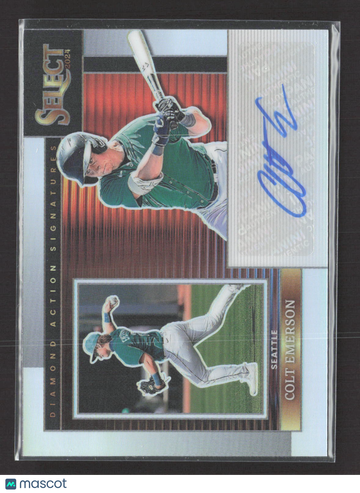 2024 Panini Select Diamond Action Signatures Prizm Colt Emerson #DAS-CE Auto