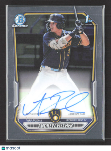 2025 Topps Bowman Chrome Andrew Fischer #CPA-AF 1st Bowman