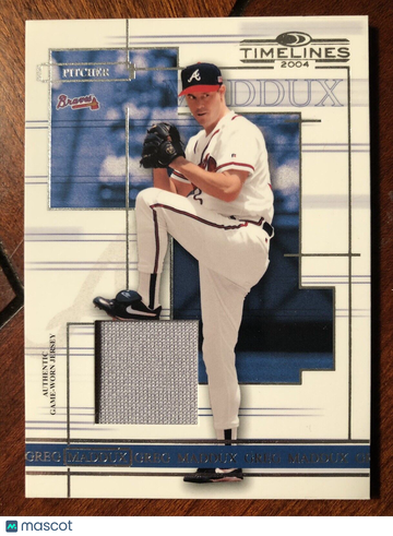 Greg Maddux 2004 Donruss Timelines Game-Worn Materials Card #17 Atlanta Braves