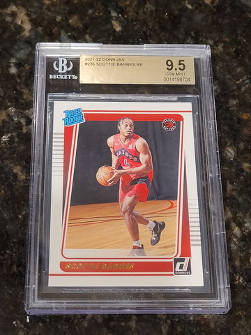 2021-22 Scottie Barnes Donruss Rated Rookie #236 BGS 9.5