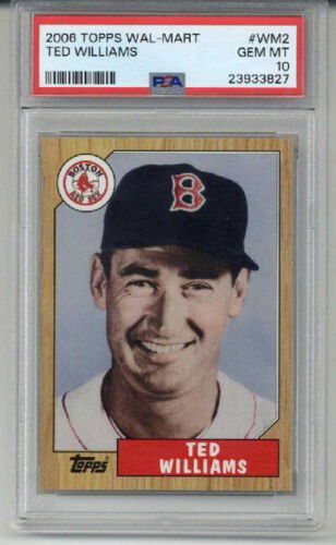 2006 TOPPS WAL-MART TED WILLIAMS CARD BOSTON RED SOX PSA 10 LOW POP