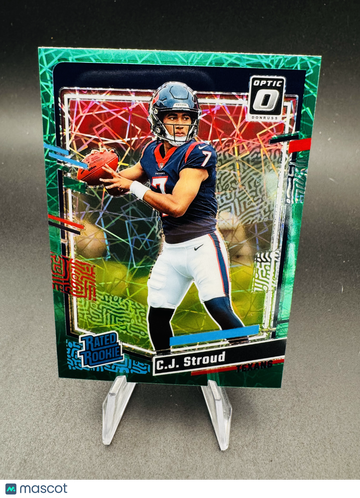 2023 Panini Donruss Optic Prizm C.J. Stroud #244 Green Velocity