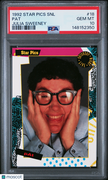 1992 Star Pics Saturday Night Live JULIA SWEENEY Pat ROOKIE #18 PSA 10