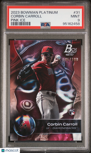 2023 Bowman Platinum Corbin Carroll #31 Pink Ice /199 PSA 9