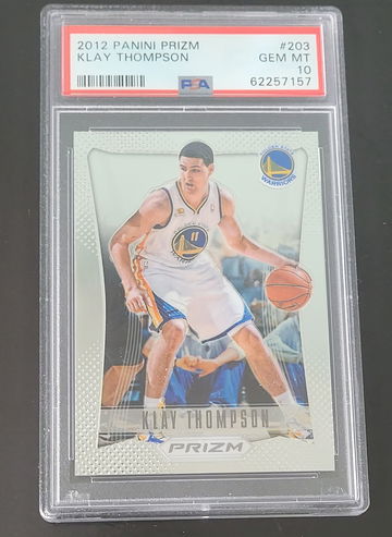 2012 Klay Thompson Prizm Rookie RC PSA 10