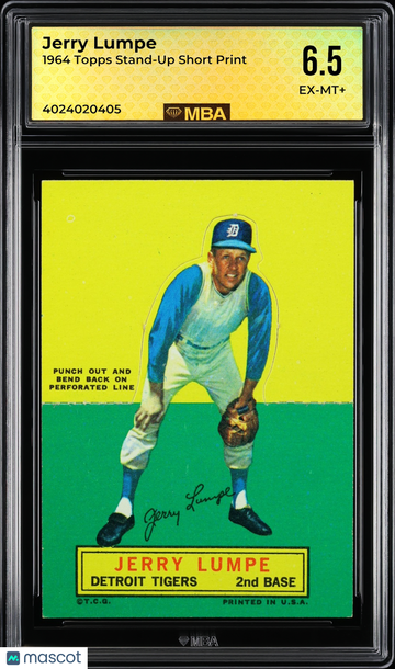 1964 Topps Stand-Up Jerry Lumpe Short print MBA 6.5