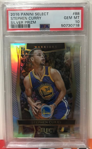 2016 panini select Stephen curry silver prizm #88 psa10 ship from HK