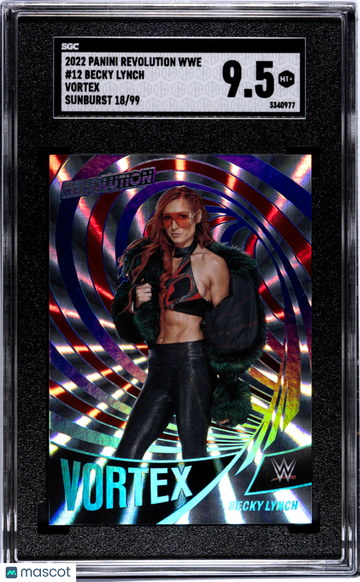 2022 Panini Revolution Wwe Becky Lynch #12 Vortex Sunburst SGC 9.5