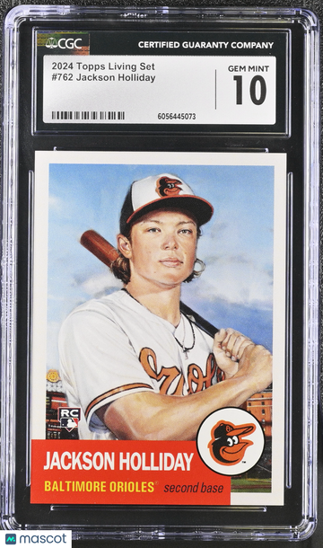 2024 Topps Living Set Jackson Holliday #762 CGC 10