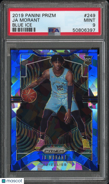 2019 Panini Prizm Ja Morant #249 Blue Ice PSA 9