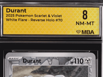 2025 Pokemon Scarlet & Violet White Flare Durant Reverse Holo MBA 8 #70