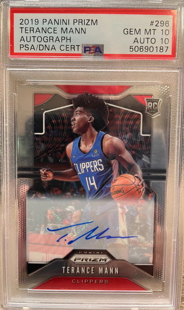 Prizm 2019 Terance Mann PSA 10 base auto SSP