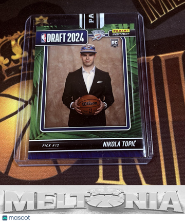 2024-25 Panini Instant NBA Draft Night Nikola Topic #DN-8 Green SN