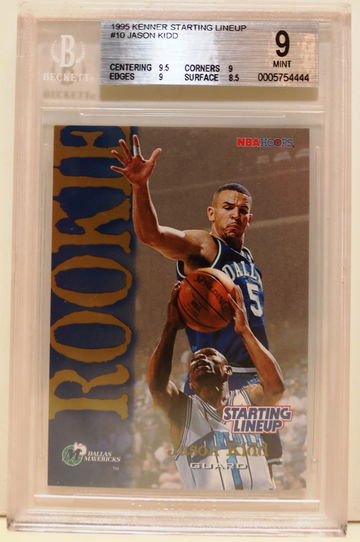 1995 Kenner Starting Lineup #10 Jason Kidd (ROOKIE) BGS 9 MINT (HIGHEST GRADED)